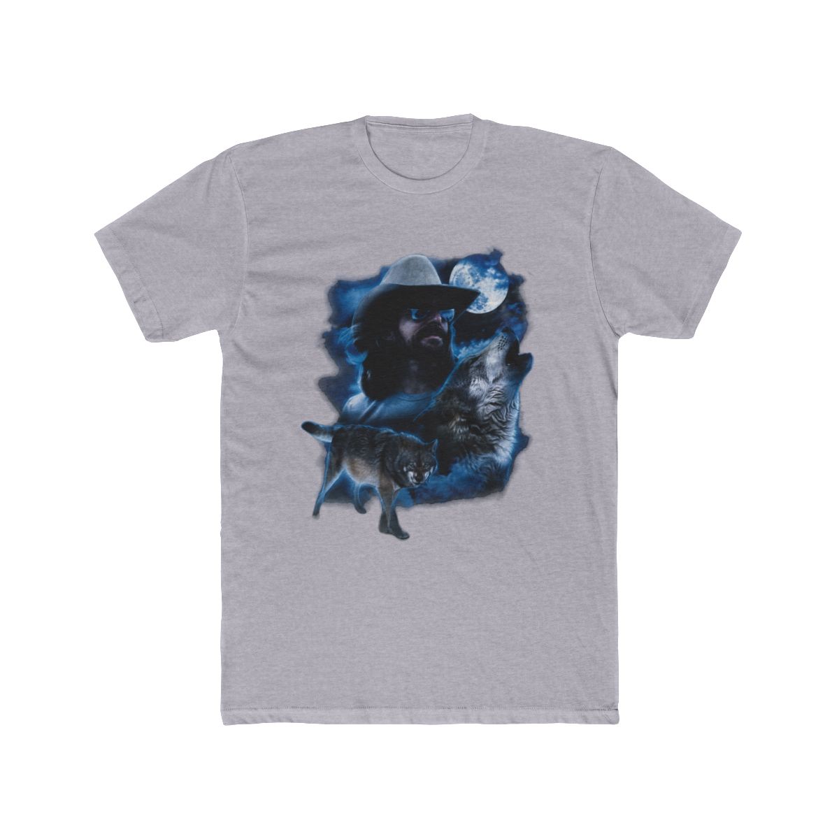 Rock and Roll Short Sleeve Dale Brisby Moon and Wolf Graphic T Shirt BU21T08597