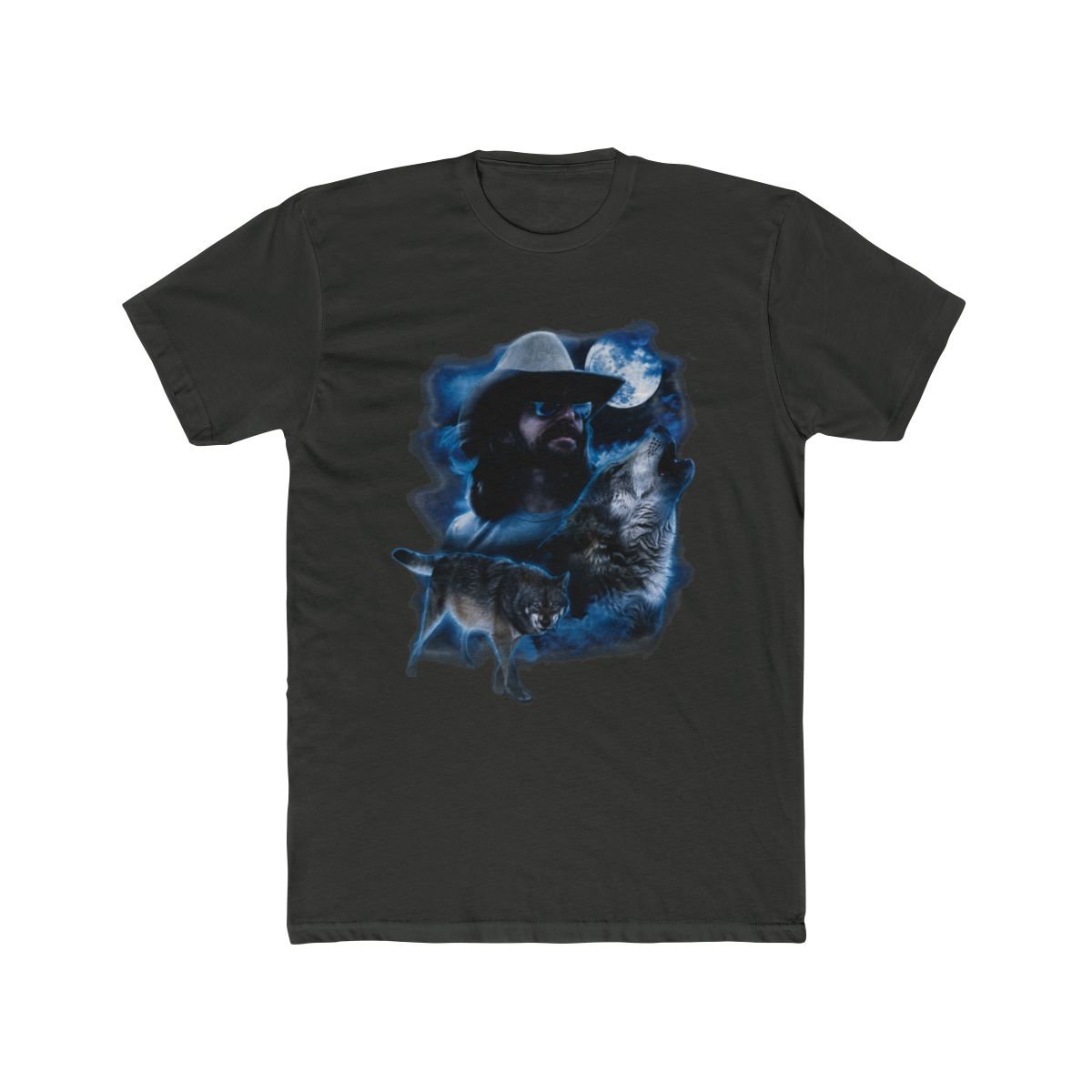 Rock and Roll Short Sleeve Dale Brisby Moon and Wolf Graphic T Shirt BU21T08597 - alternate angle 5, merchandise