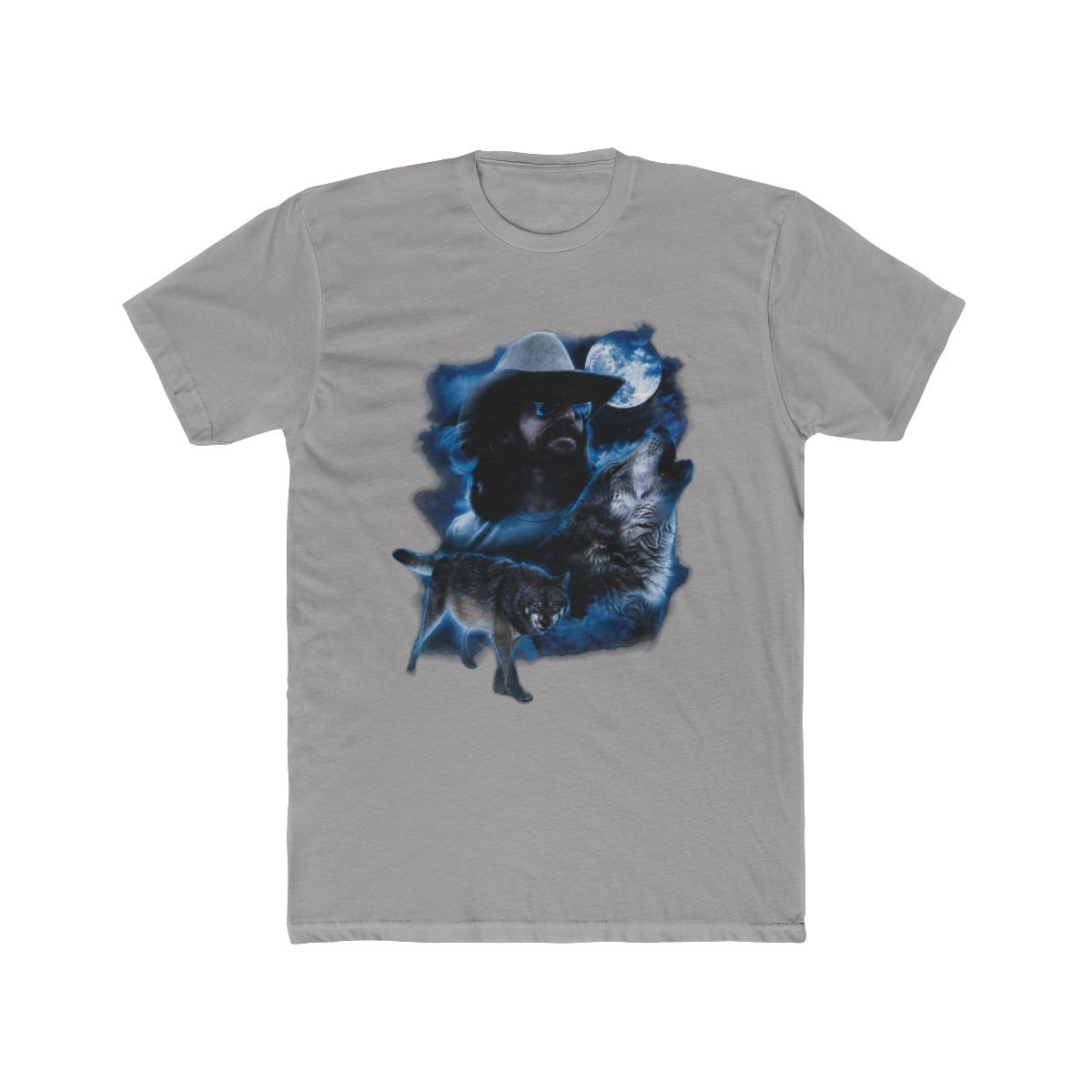 Rock and Roll Short Sleeve Dale Brisby Moon and Wolf Graphic T Shirt BU21T08597 - Official T-Shirts merchandise