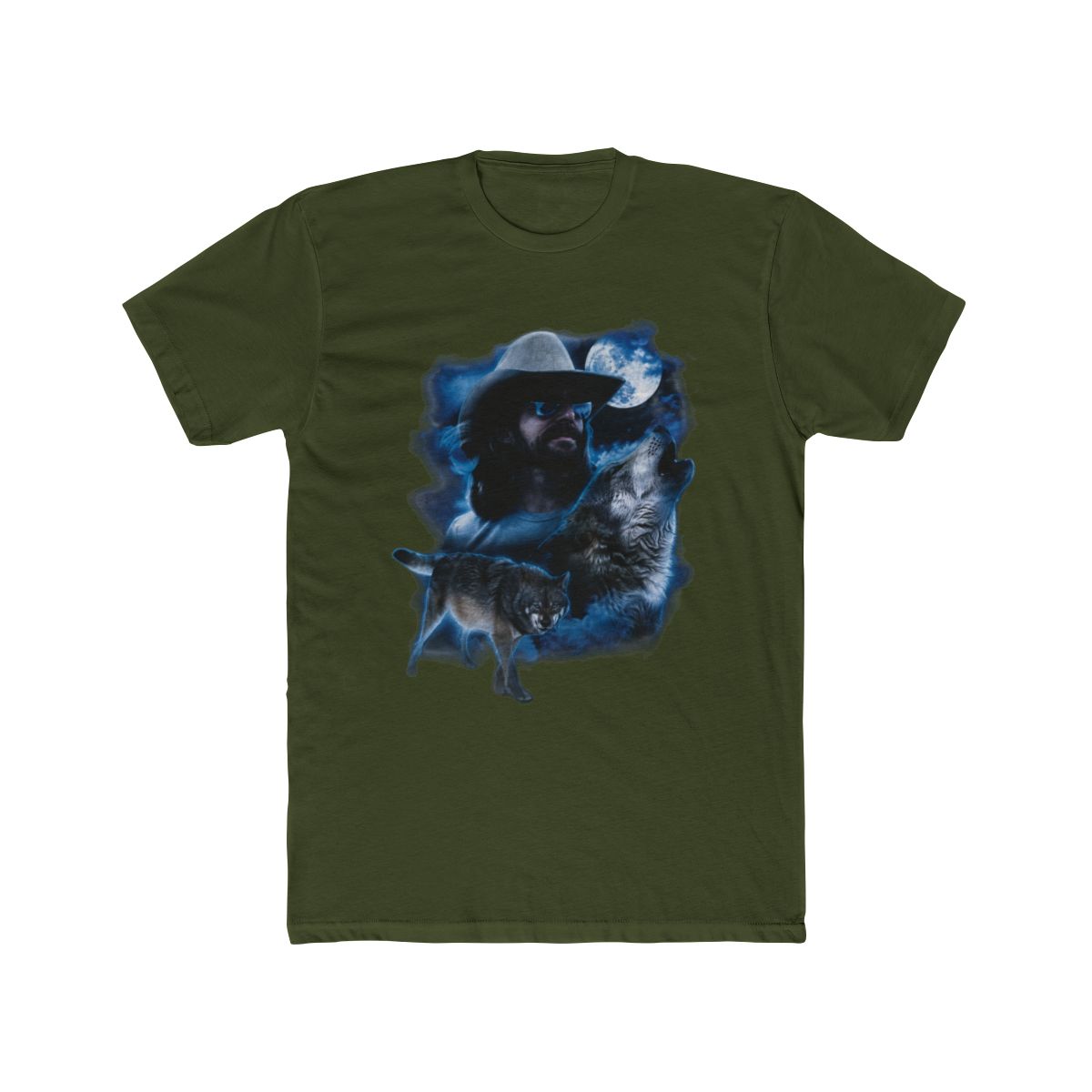 Rock and Roll Short Sleeve Dale Brisby Moon and Wolf Graphic T Shirt BU21T08597 - alternate angle 4, merchandise